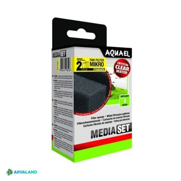 AQUAEL Fan Mikro - Filter svamp - 2stk.