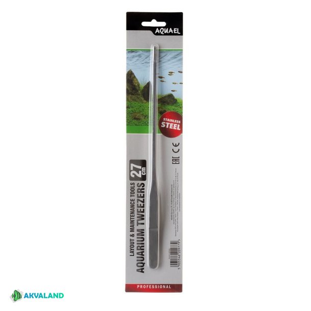 AQUAEL Aquascaping Pincet 27cm - Lige