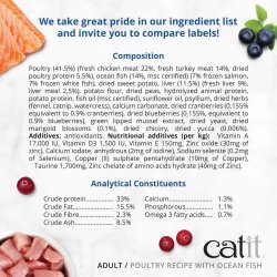 CATIT Recipies Dry Adult Fisk - 400g