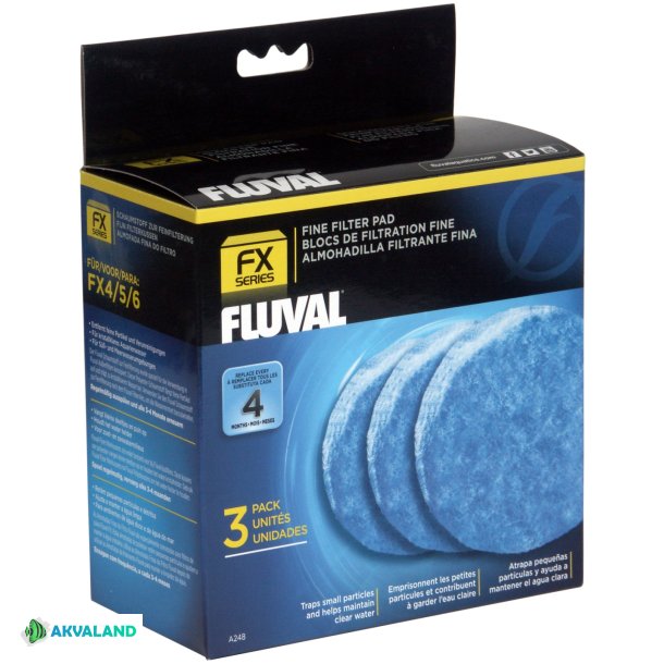 FLUVAL Filtersvampe Fine - FX 4/5/6 - 3stk.