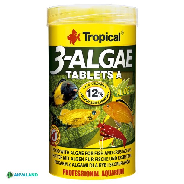 TROPICAL 3-Algae Tablets A - 250ml