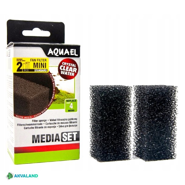 AQUAEL Fan Mini - Filter svamp - 2stk.