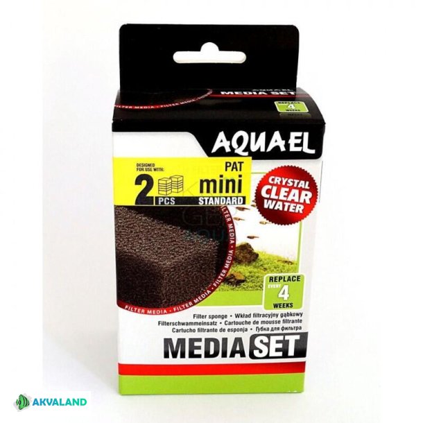 AQUAEL Pat Mini - Filter svamp - Standard - 2stk.