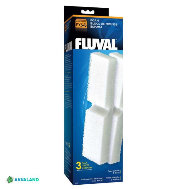 FLUVAL Filtersvampe - FX 4/5/6 - 3stk.