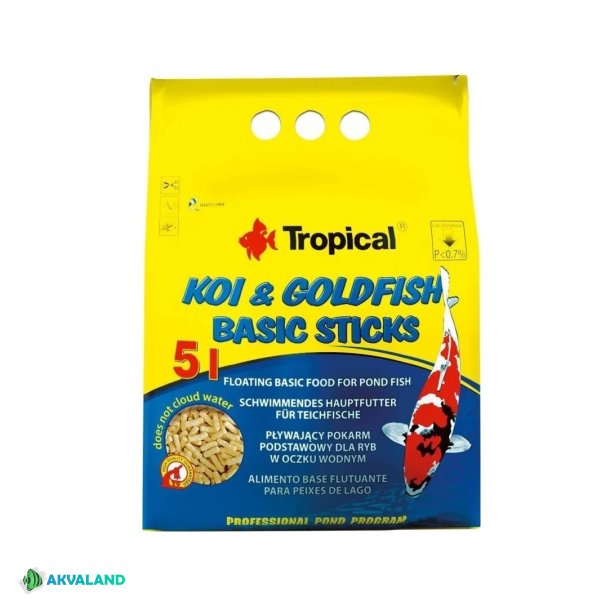 TROPICAL Koi &amp; Goldfish Basic Sticks - 5l