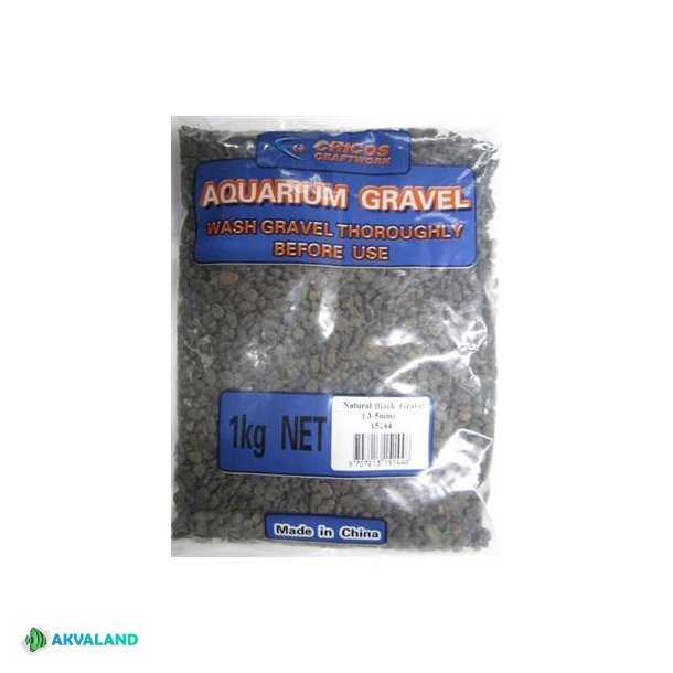 Akvariegrus - Sort - 1kg